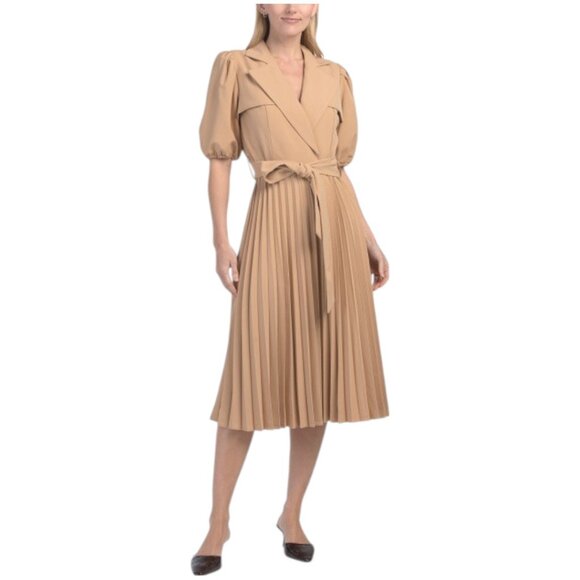 Nanette Lepore Dresses & Skirts - NANETTE LEPORE Pleated Skirt Puff Sleeve Dress